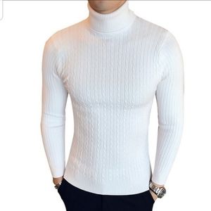 High turtleneck sweater